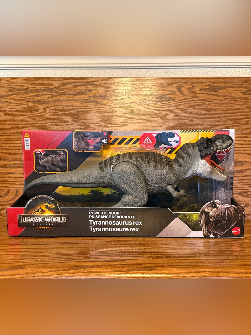 Jurassic World Rebirth Tyrannosaurus Rex Power Devour by Mattel NEW